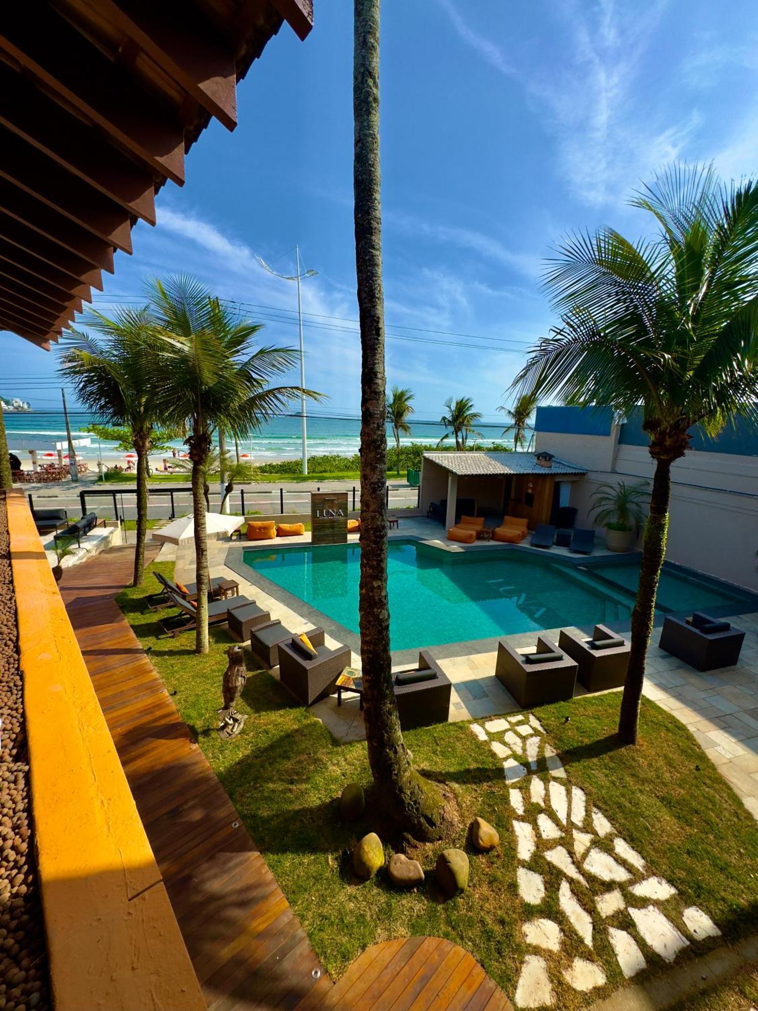 Luna Hotel Boutique - Frente A Praia Guarujá Exteriér fotografie